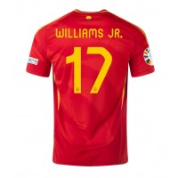Spanien Nico Williams #17 Hemmatröja EM 2024 Kortärmad
